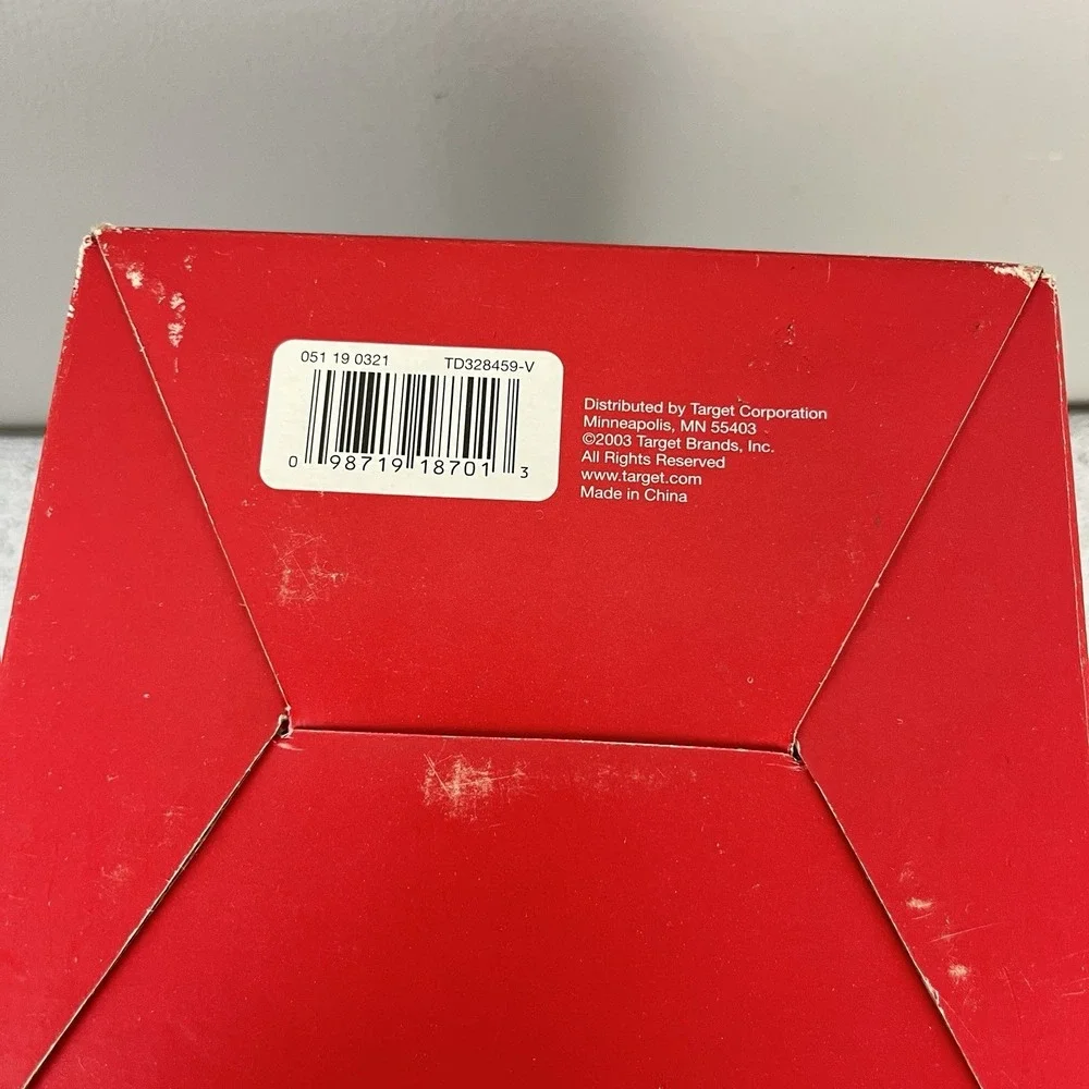 2003 Target Christmas Snowman Spinning Shade Lamp‎ New Open Box Vintage 12